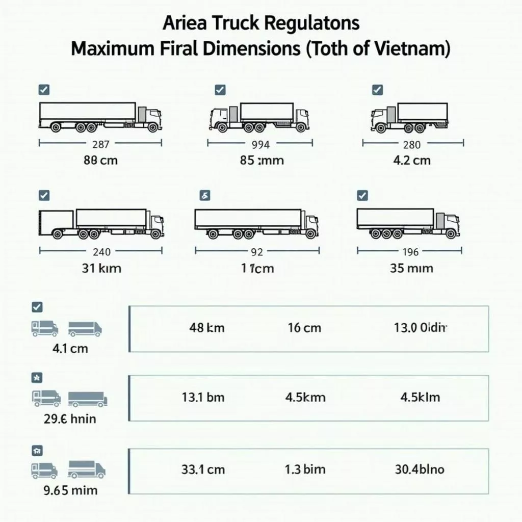 Quy định kích thước xe tải