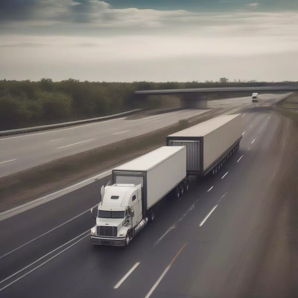 Rơ mooc vận chuyển hàng hóa