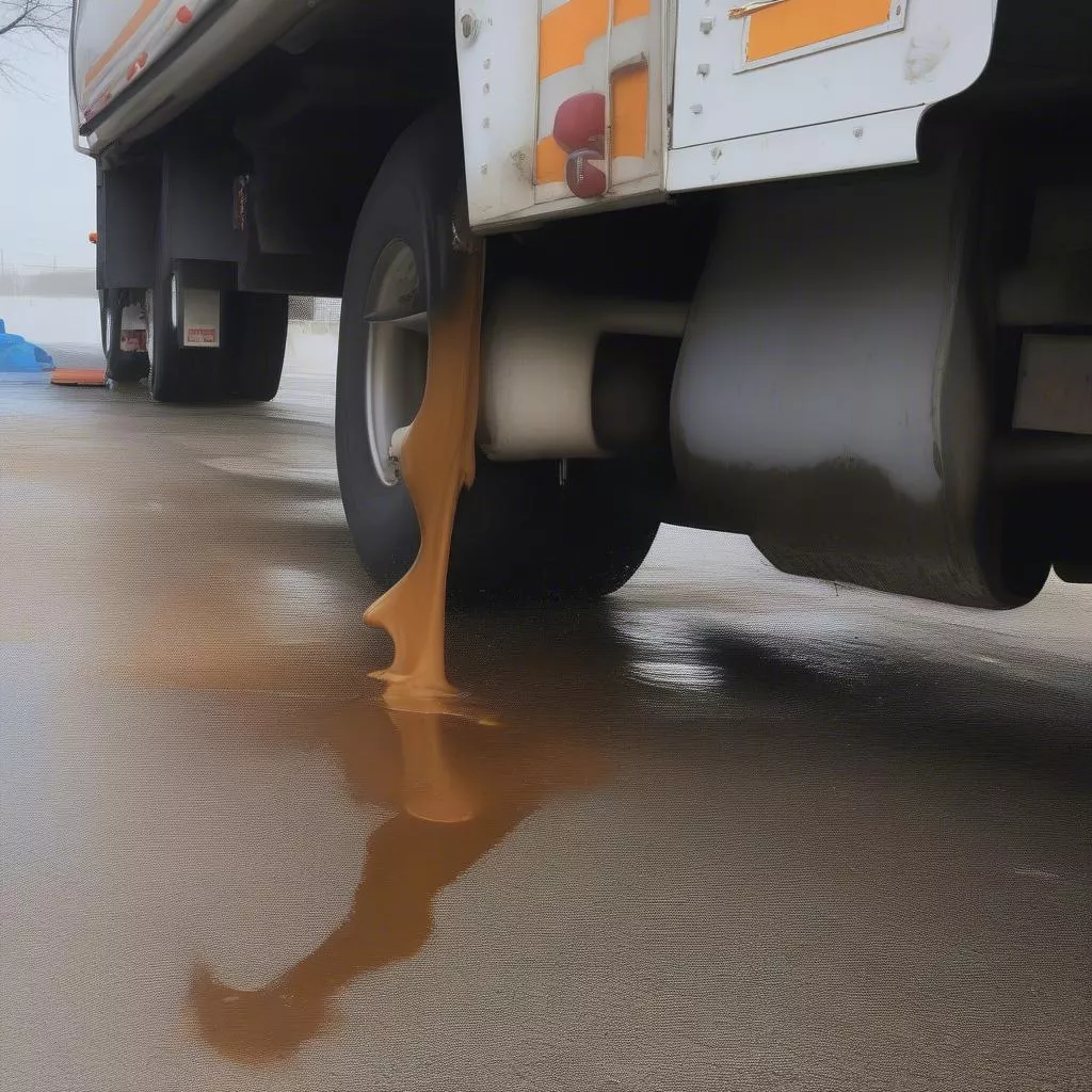 rò rỉ xăng dưới gầm xe