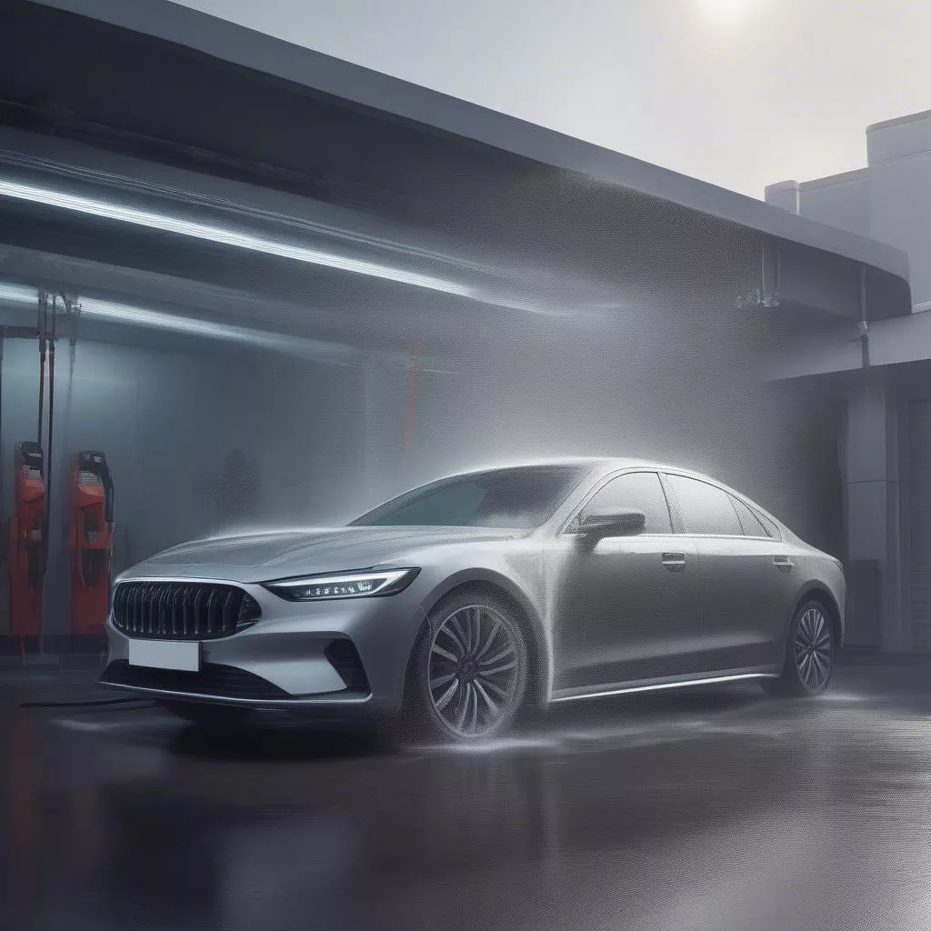 Touchless automatic car wash