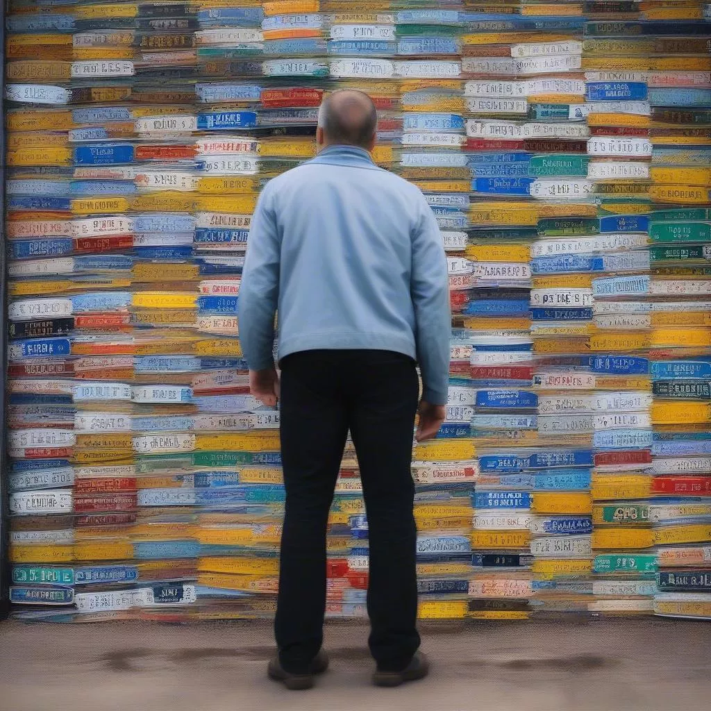 सुंदर ट्रक नंबर प्लेट की खोज