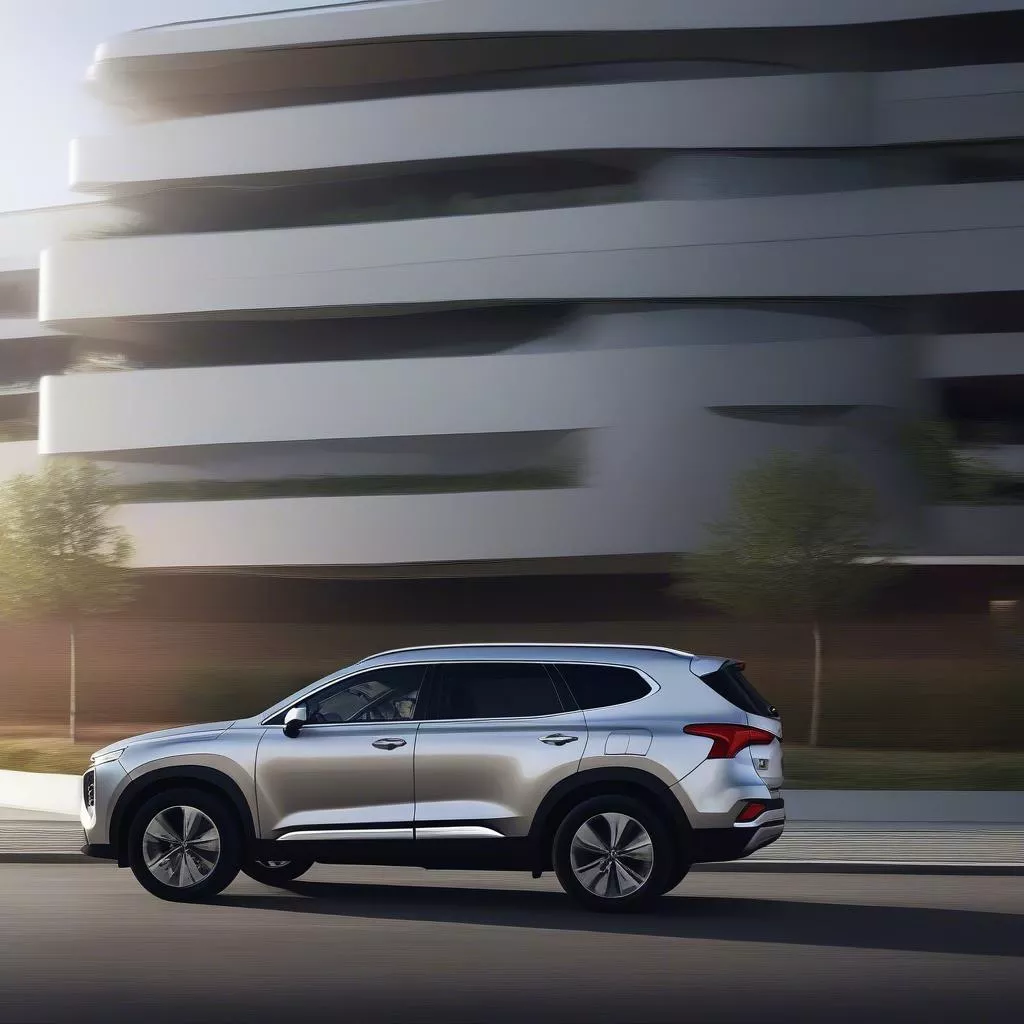 Ngoại thất xe Santafe 2019