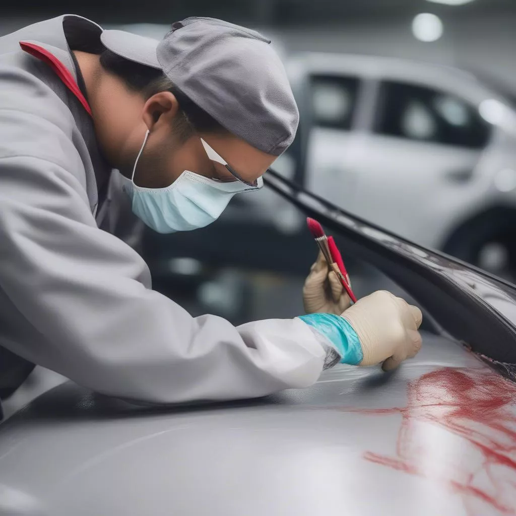 Sơn dặm xe ô tô