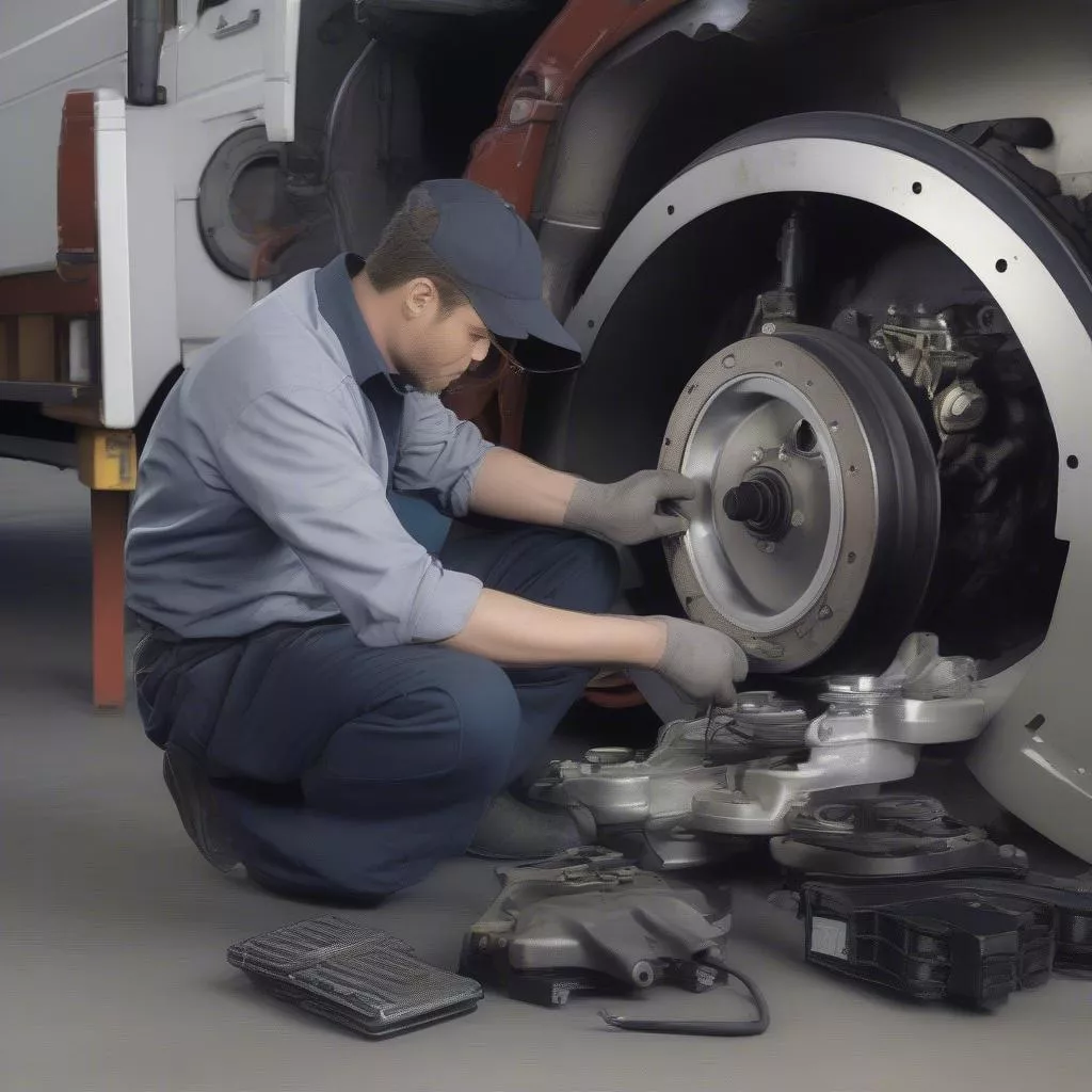 sửa-xe-tải-phanh