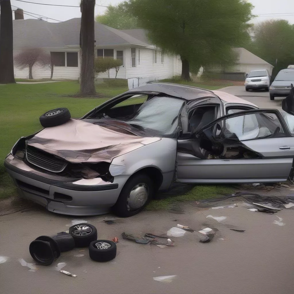 Accident de la route dû à l'alcool