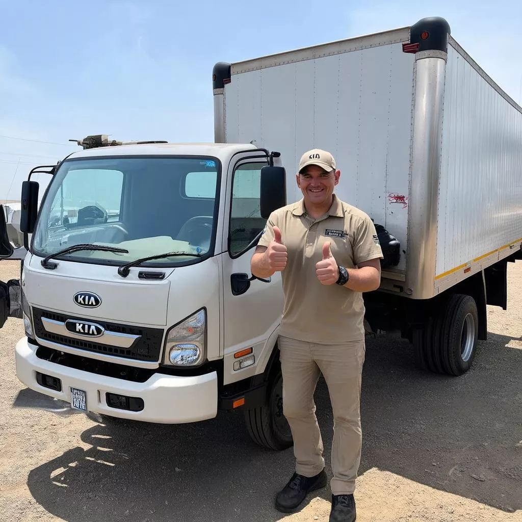 Tài xế xe Kia 2 tấn 4