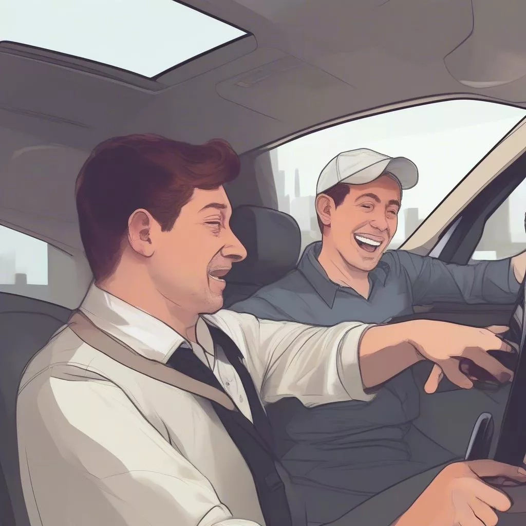 Experienced truck driver sharing tips