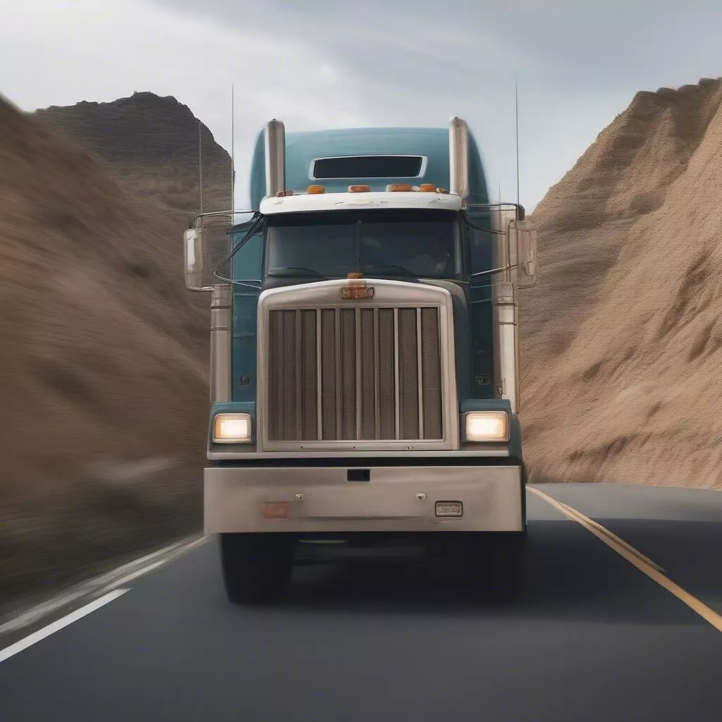 Tài xế lái xe tải