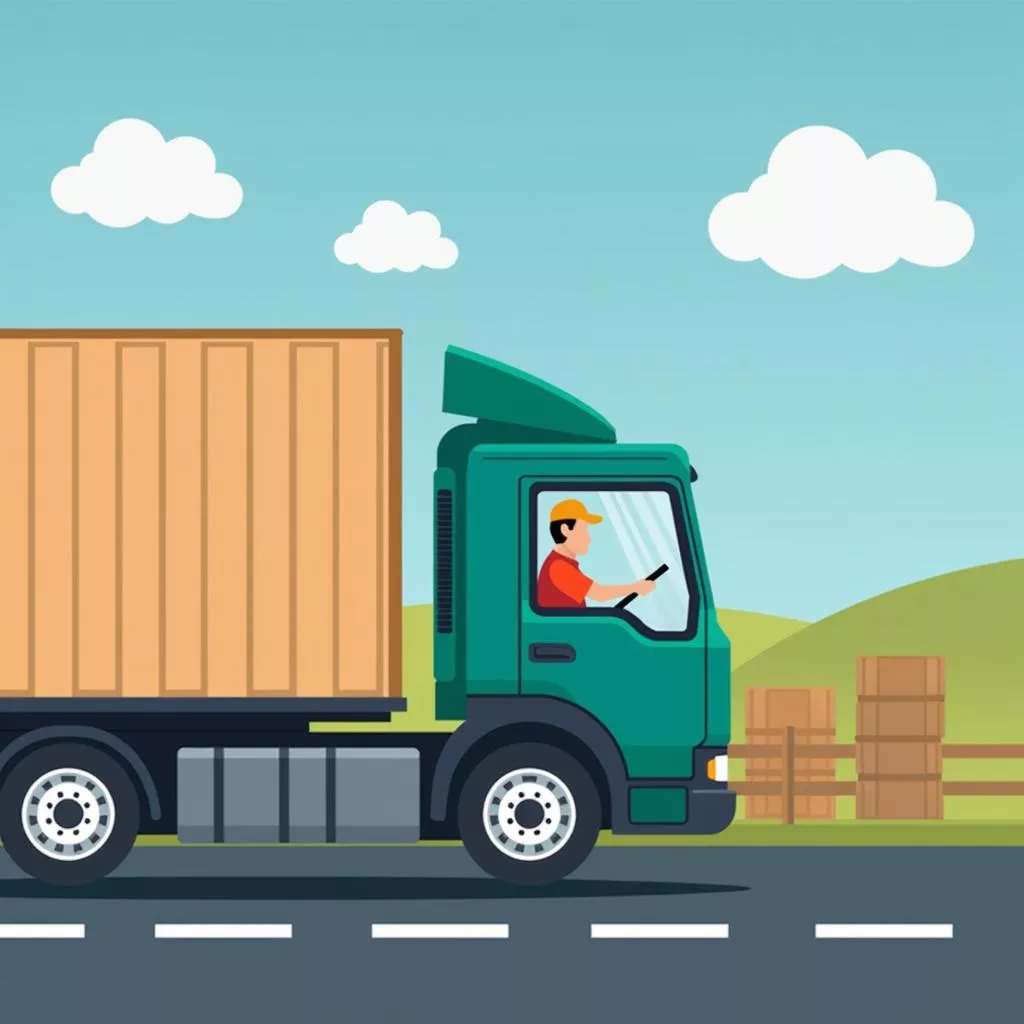 卡车空间大，满足各种运输需求