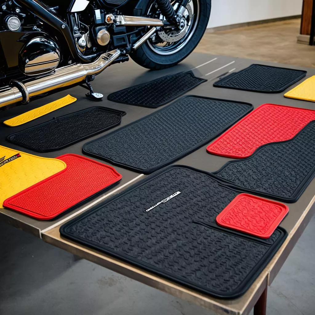 Motorcycle floor mat