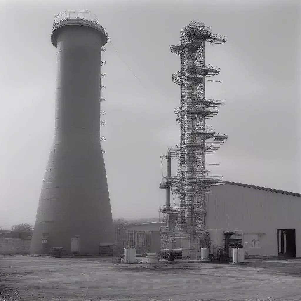 Tháp tiếp xúc được sử dụng để oxi hóa SO2 thành SO3