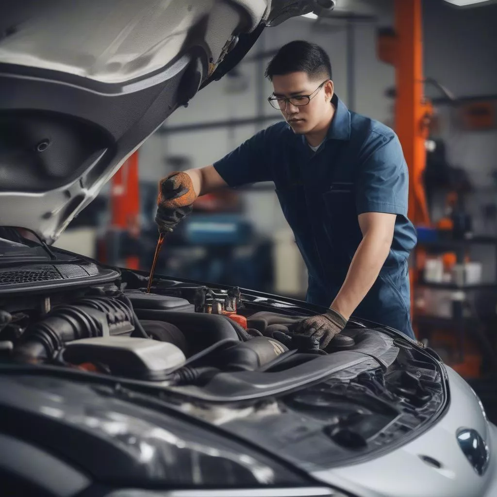 Thay dầu động cơ