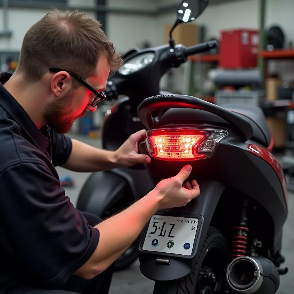 Replacing a Honda Vision Taillight