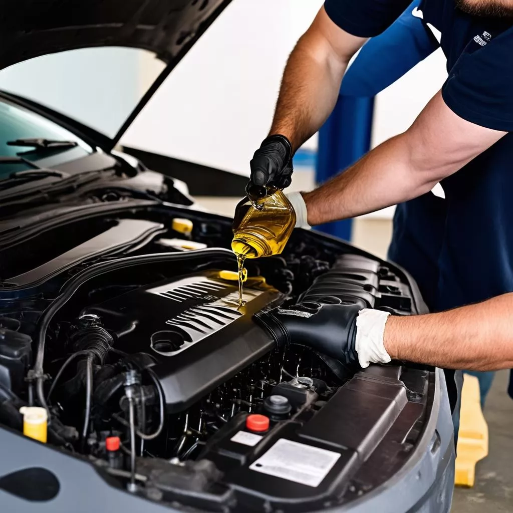 Thay nhớt xe ô tô