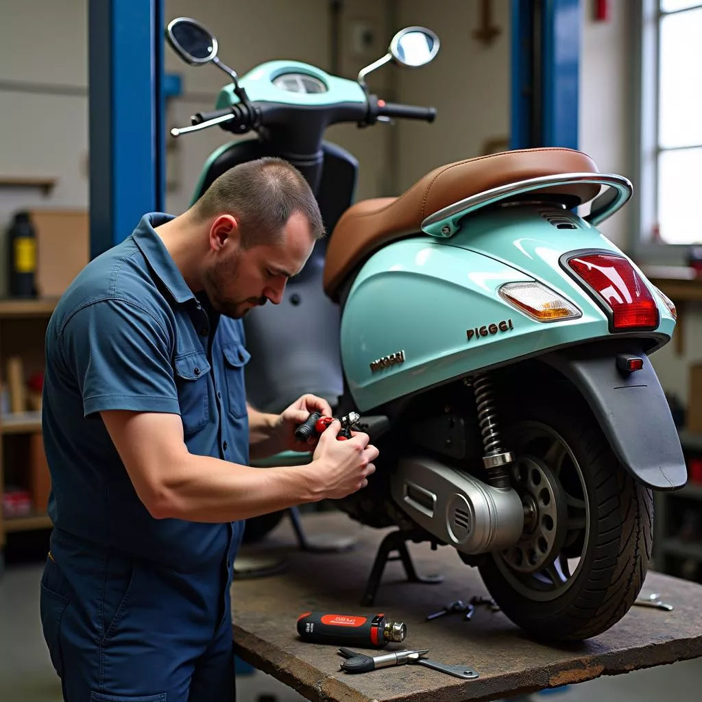 Piaggio scooter parts replacement