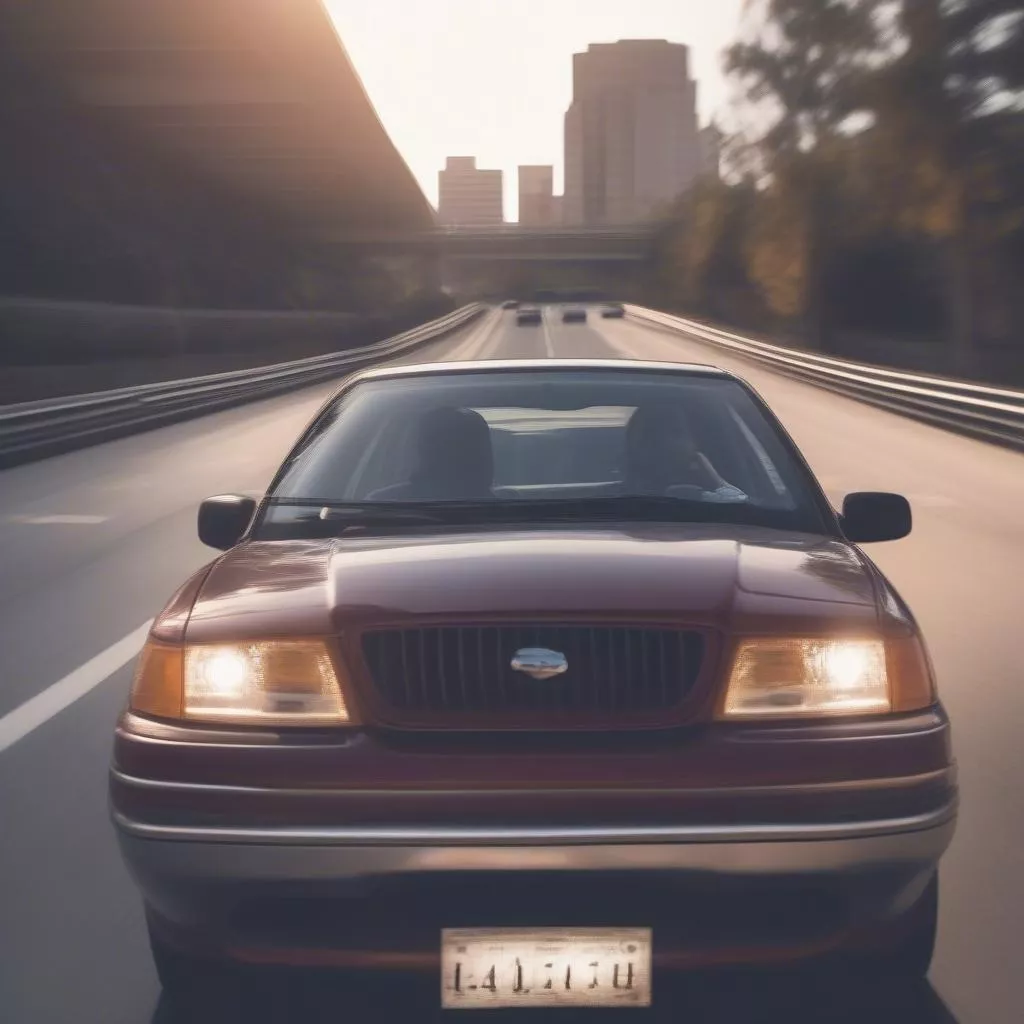 Thực hành lái xe trên đường trường