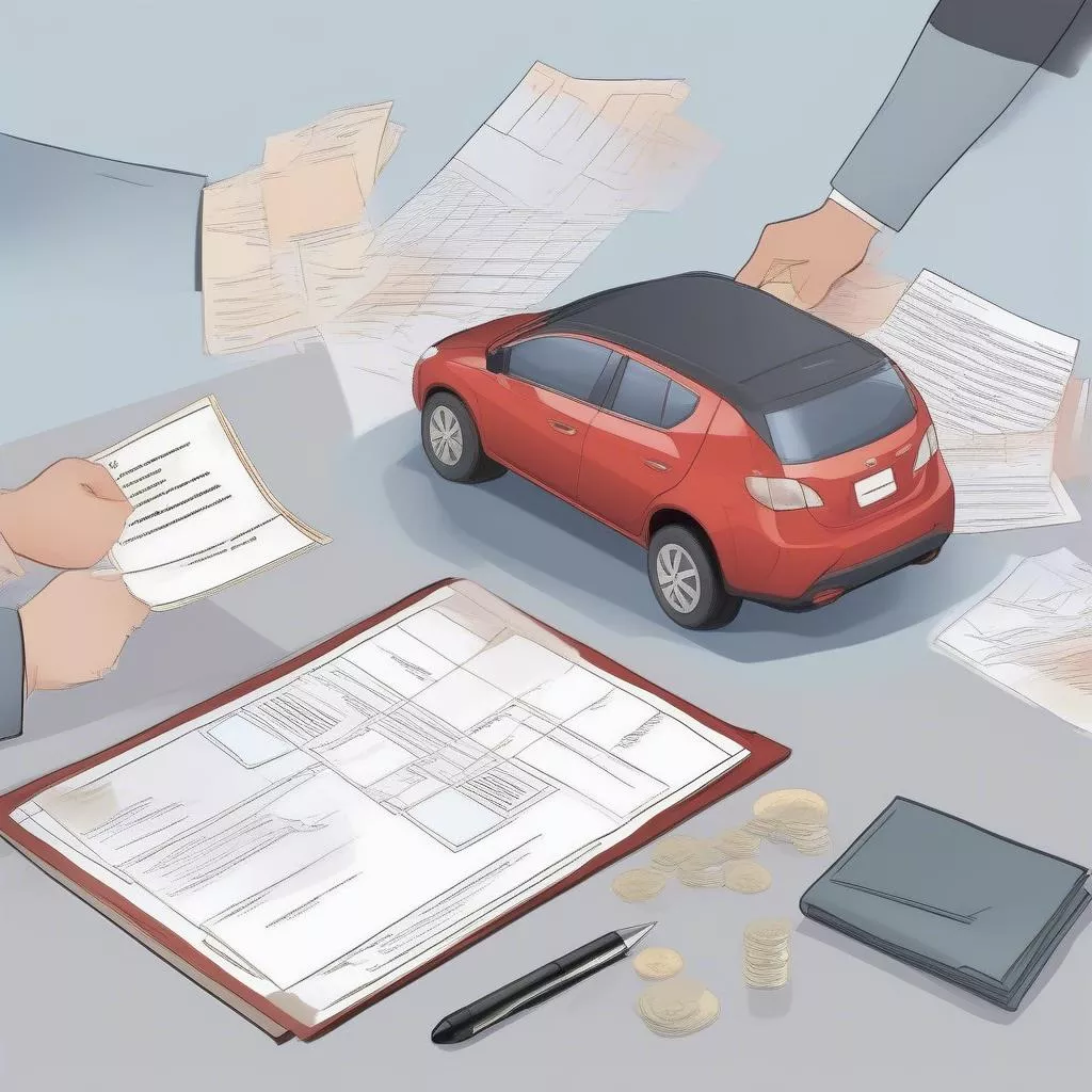Thủ tục mua xe ô tô mới