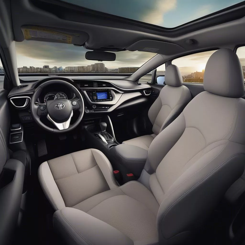 Nội thất xe Toyota C-HR 2018