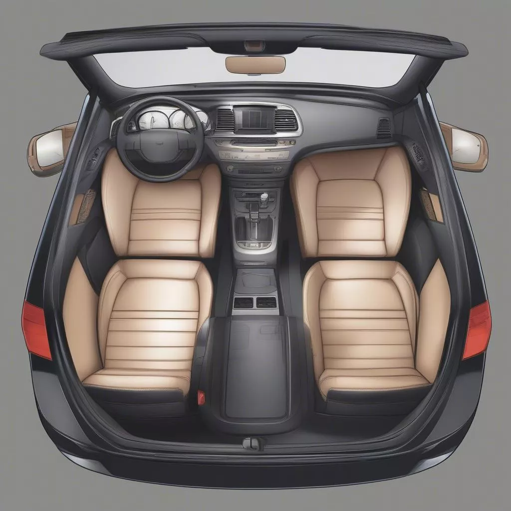 Hình minh họa trang bị xe cũ