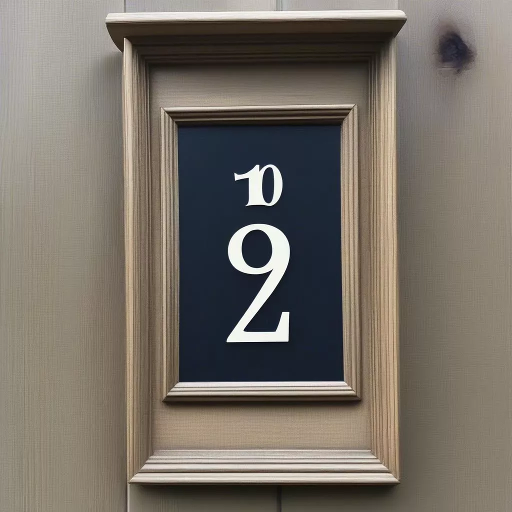 Tự làm biển số nhà