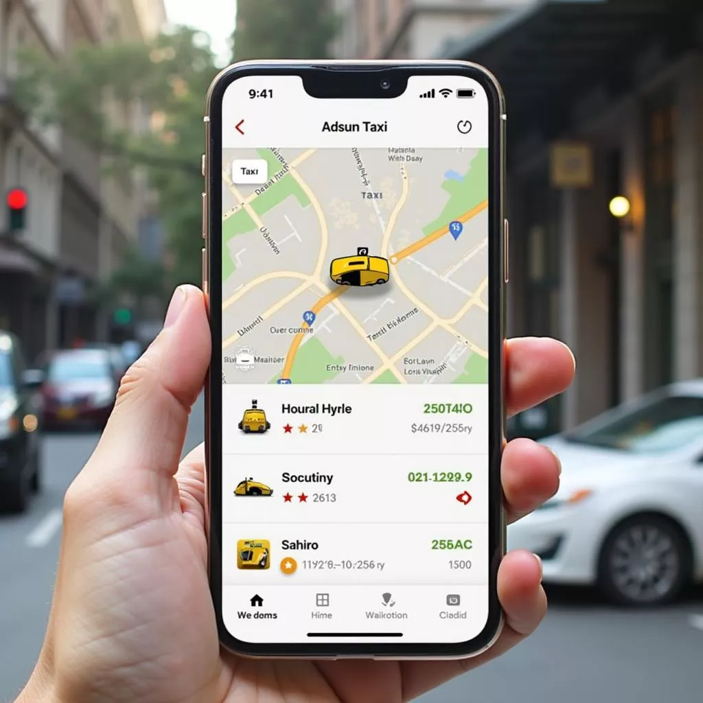 手机上的Adsun出租车定位追踪应用