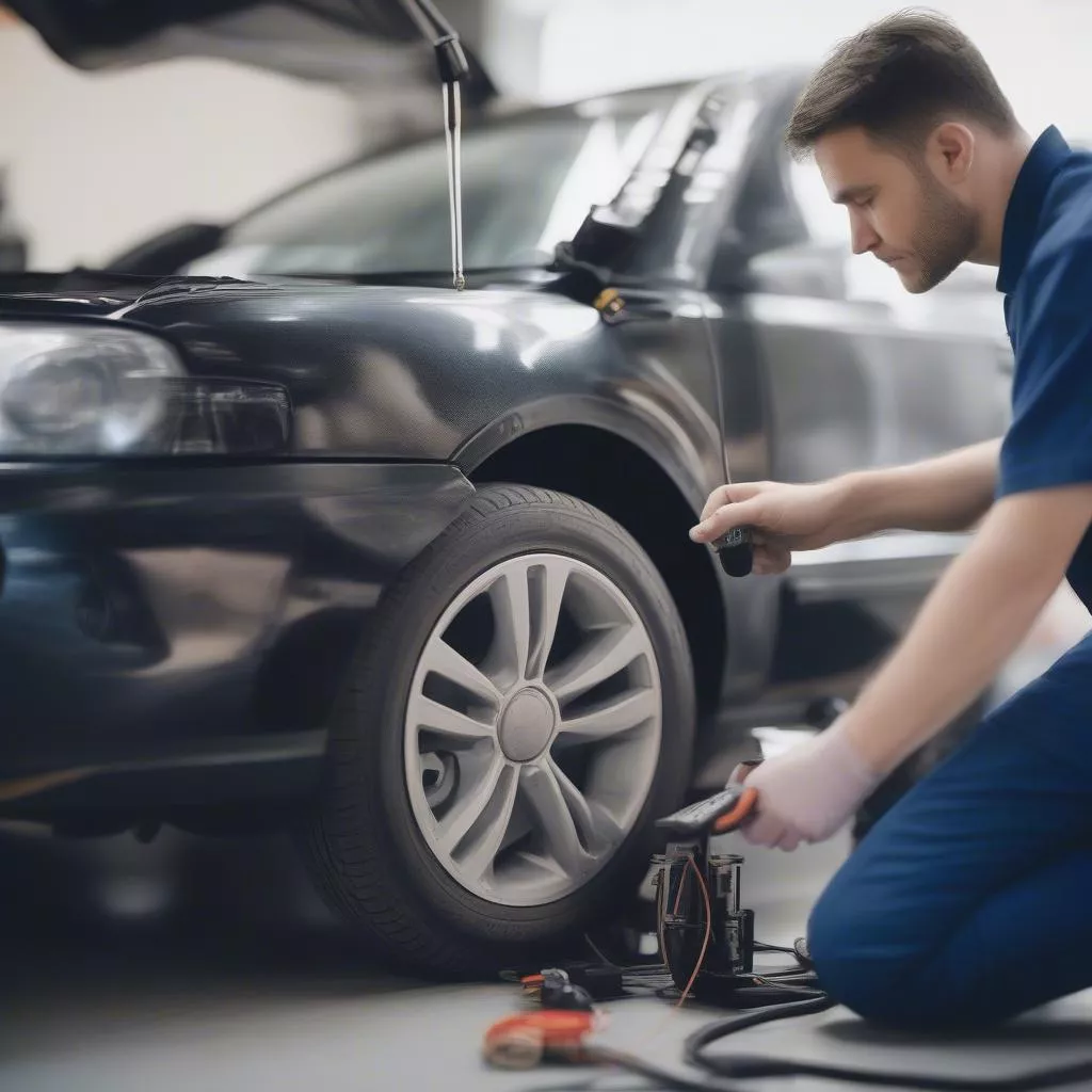 Van báo áp suất lốp xe ô tô lưu ý