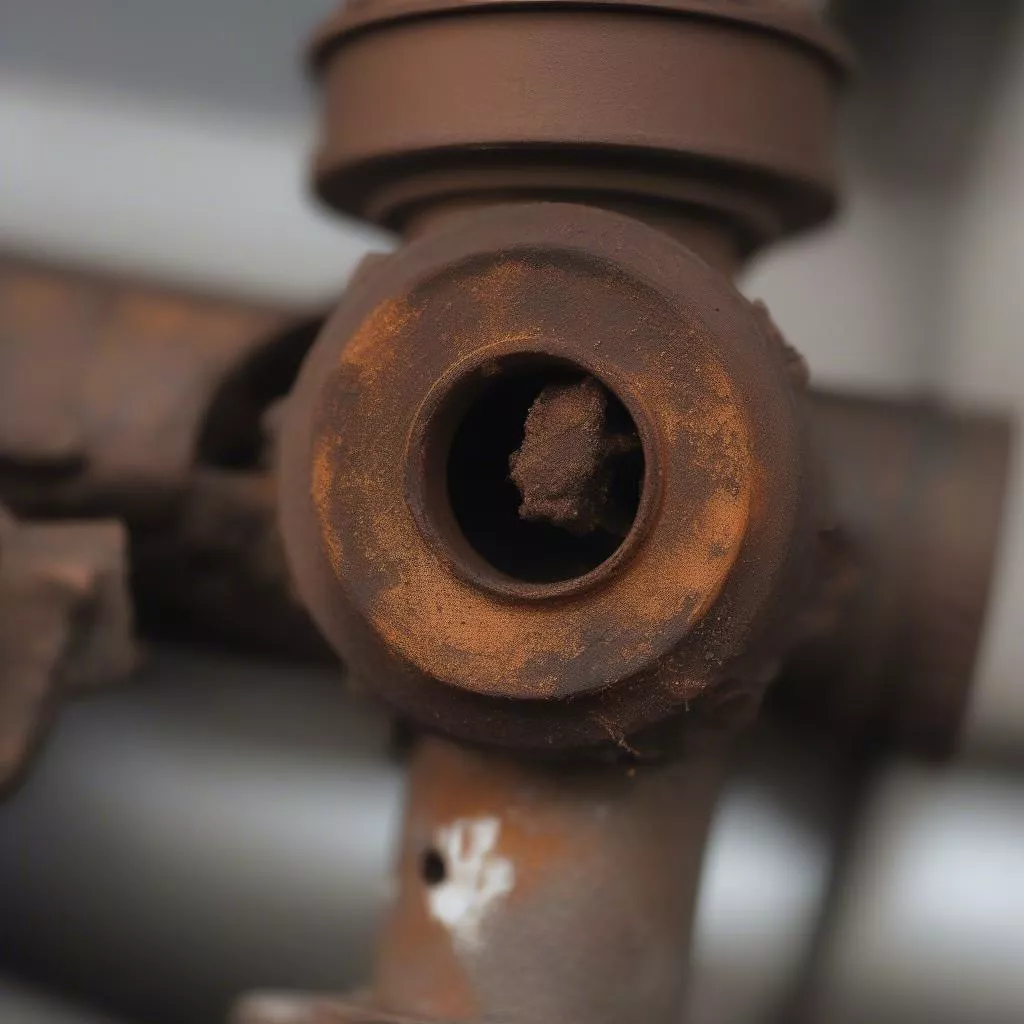 Van nhiên liệu xe máy bị tắc