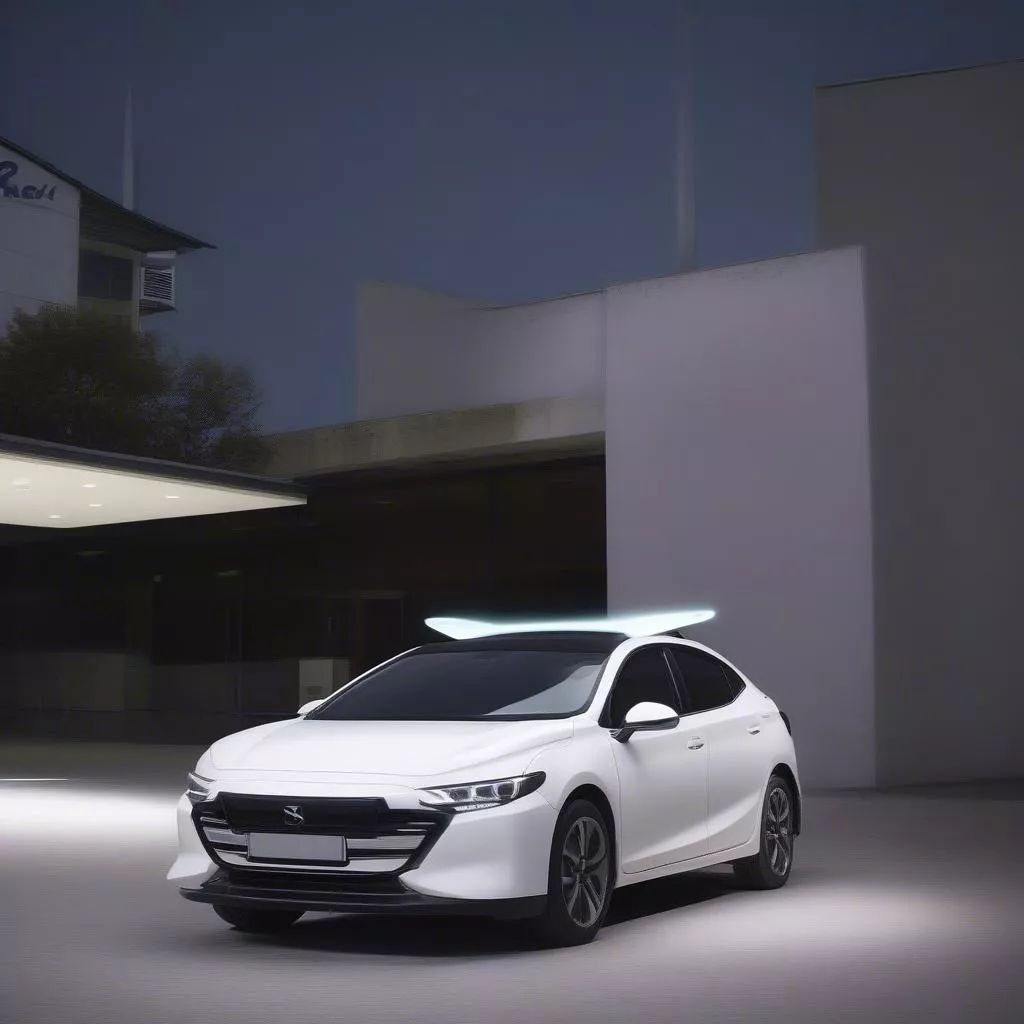 Vây Cá Xe Hơi Có Đèn LED