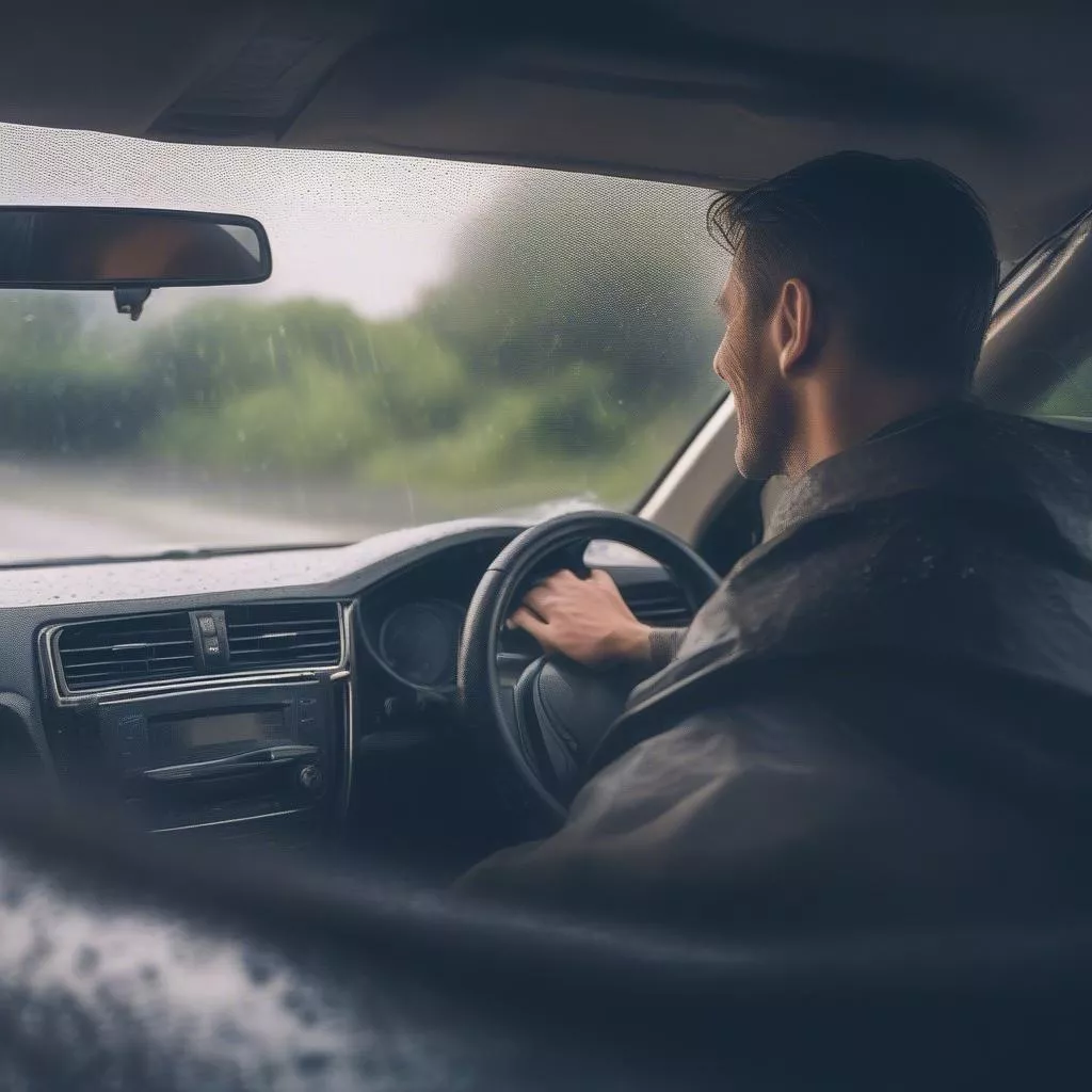 Vè che mưa ô tô chống mưa, bảo vệ người lái khỏi ướt