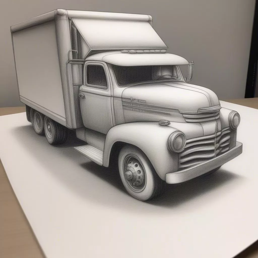 Cách vẽ xe tải 3D: Hướng dẫn chi tiết cho người mới bắt đầu