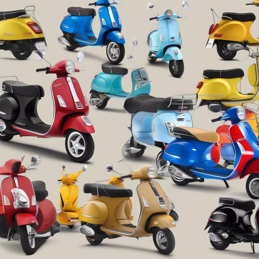 Màu sắc xe Vespa 2016