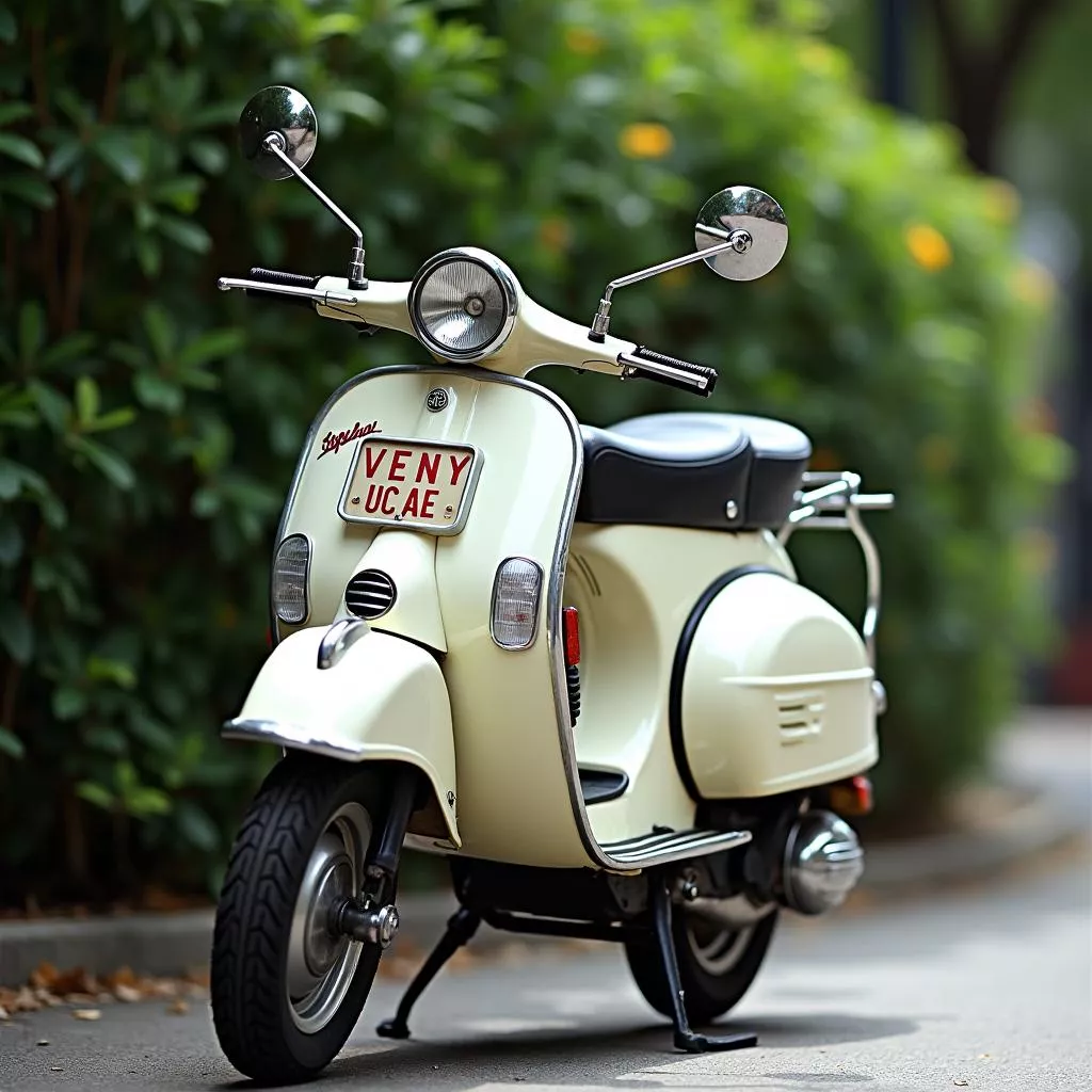 Fancy Vespa License Plates: A Vietnamese Obsession