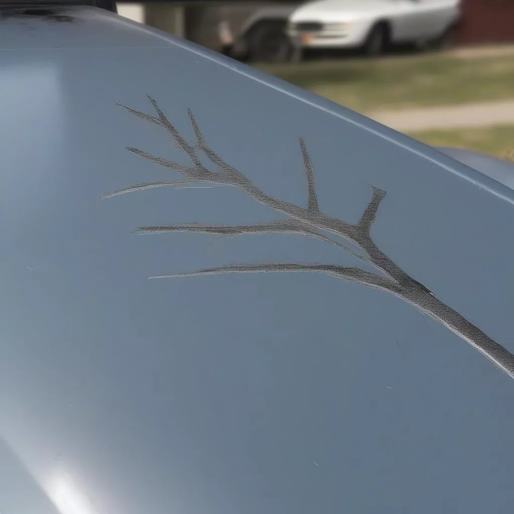 Vết xước trên xe tải