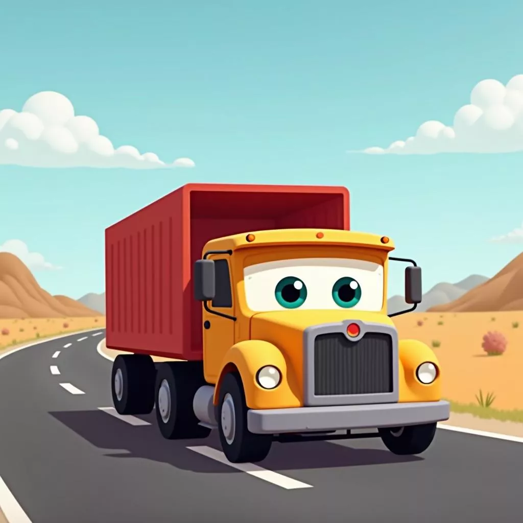 Animated truck video for children