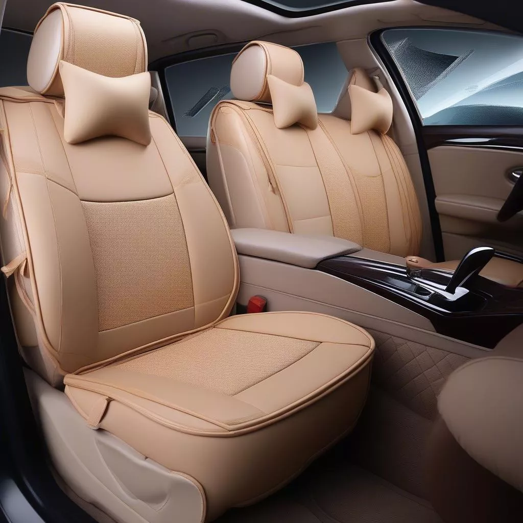 五菱真皮座椅套：透气舒适，尽显奢华