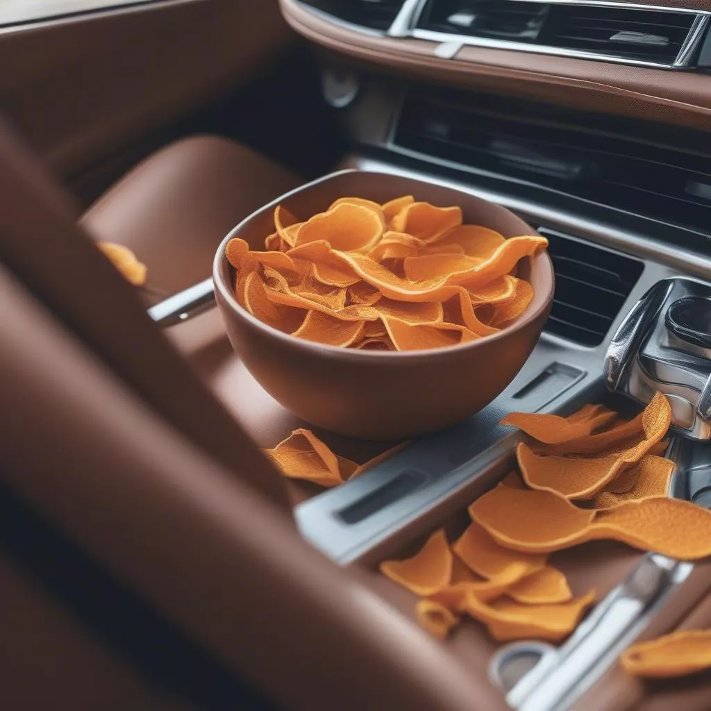 Vỏ cam, quýt khử mùi