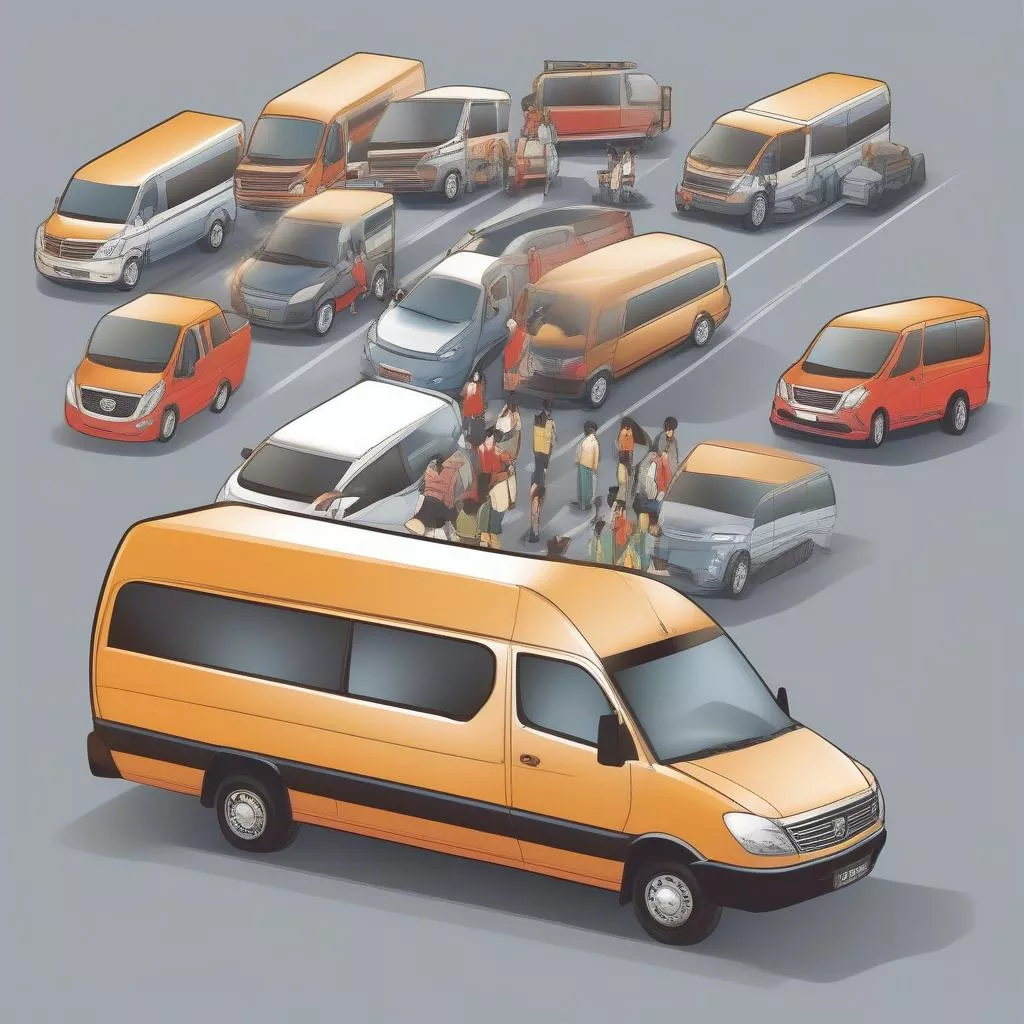 Xe 16 chỗ vận tải hành khách an toàn