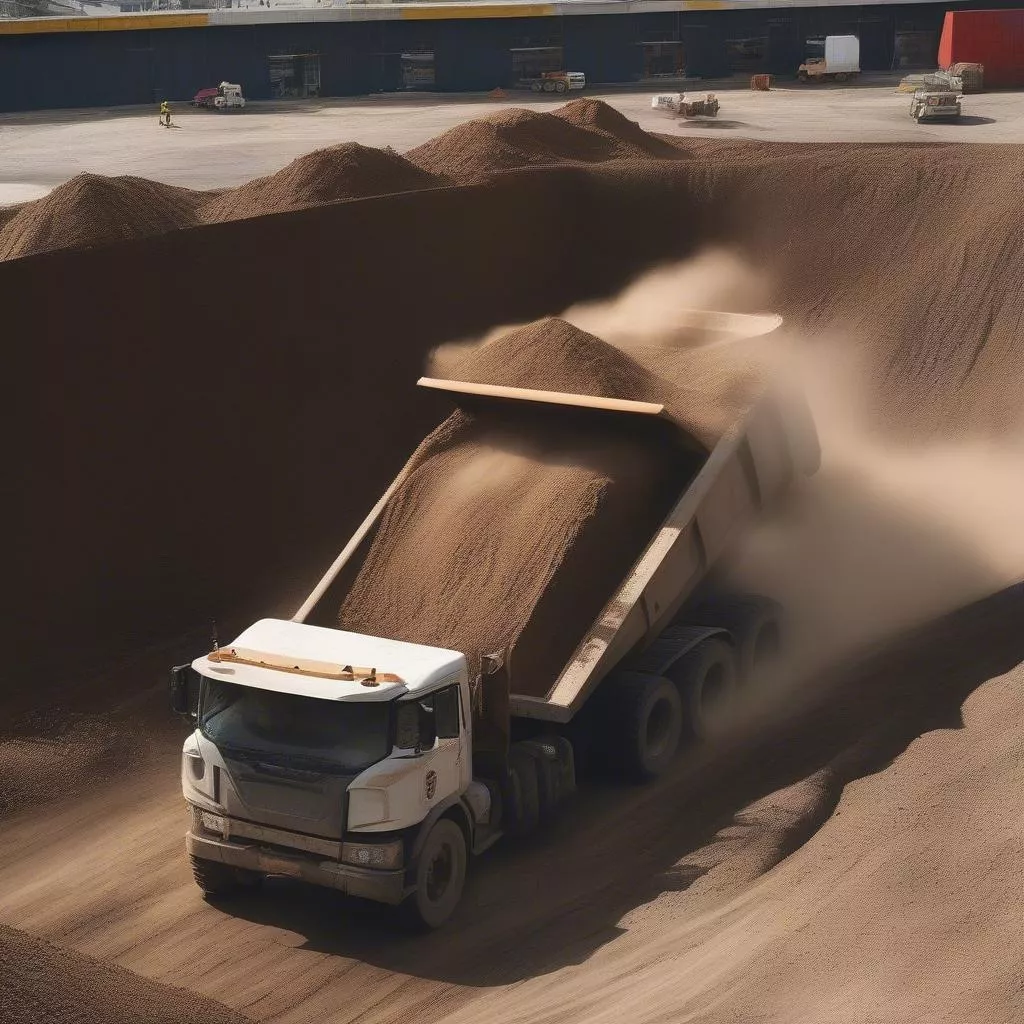 Xe ben hoạt động