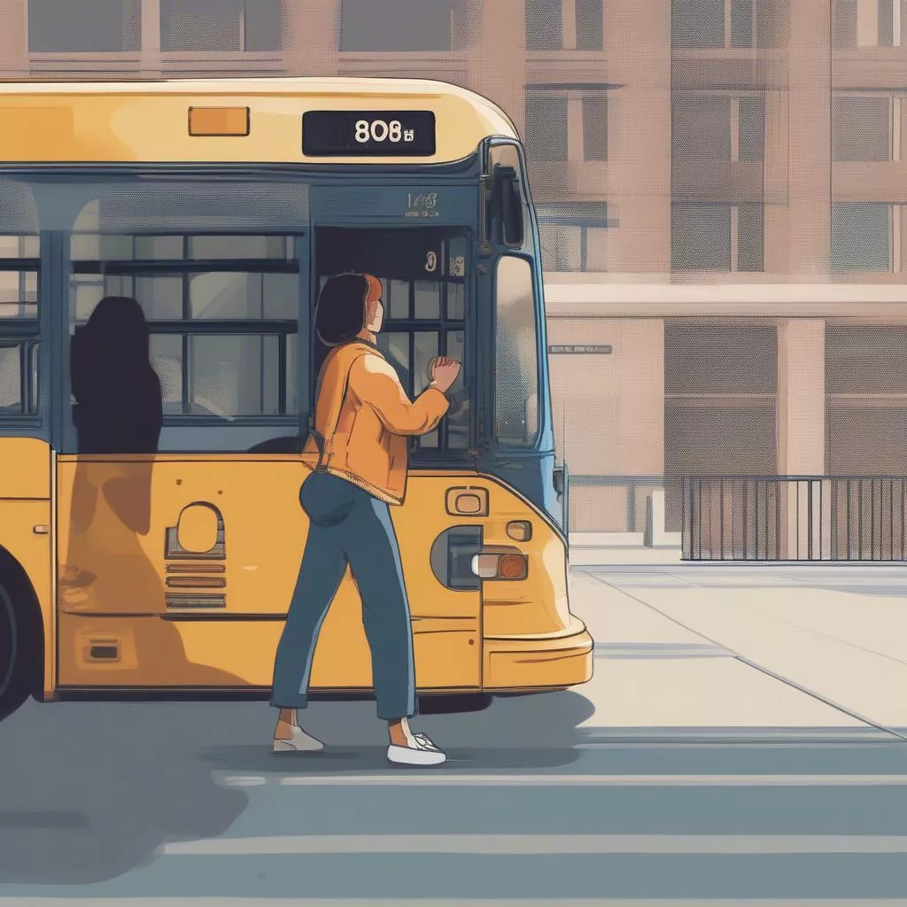 Hanoi Bus Routes on Le Van Viet Street