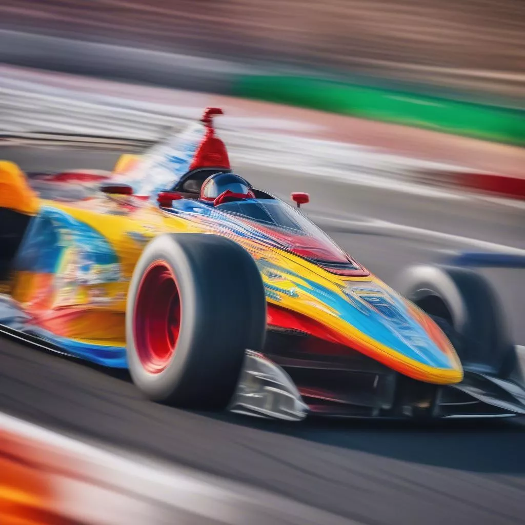 스릴 넘치는 자동차 경주: 속도의 향연