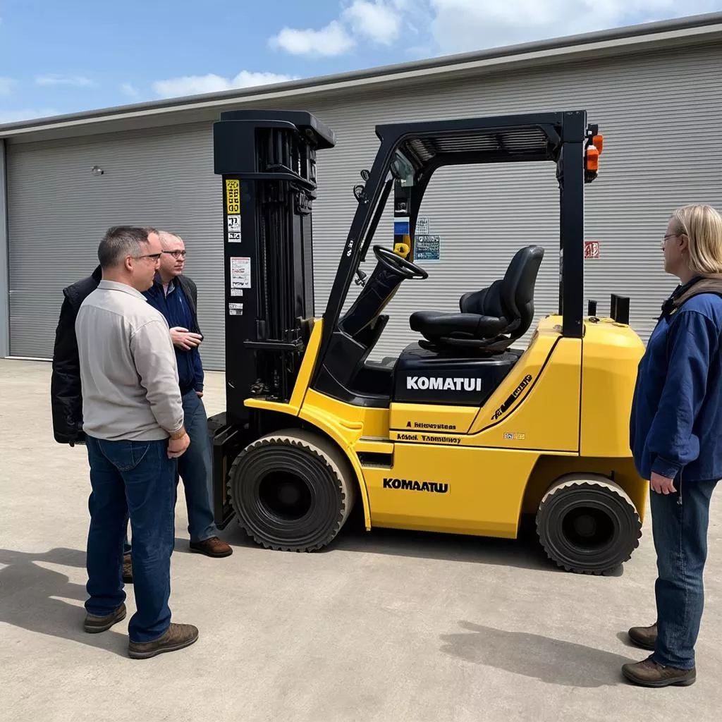 xe nâng komatsu cũ giá rẻ