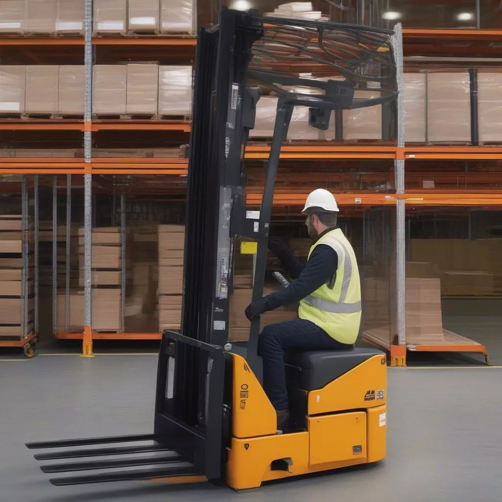 Xe nâng tay Elift hoạt động an toàn và hiệu quả