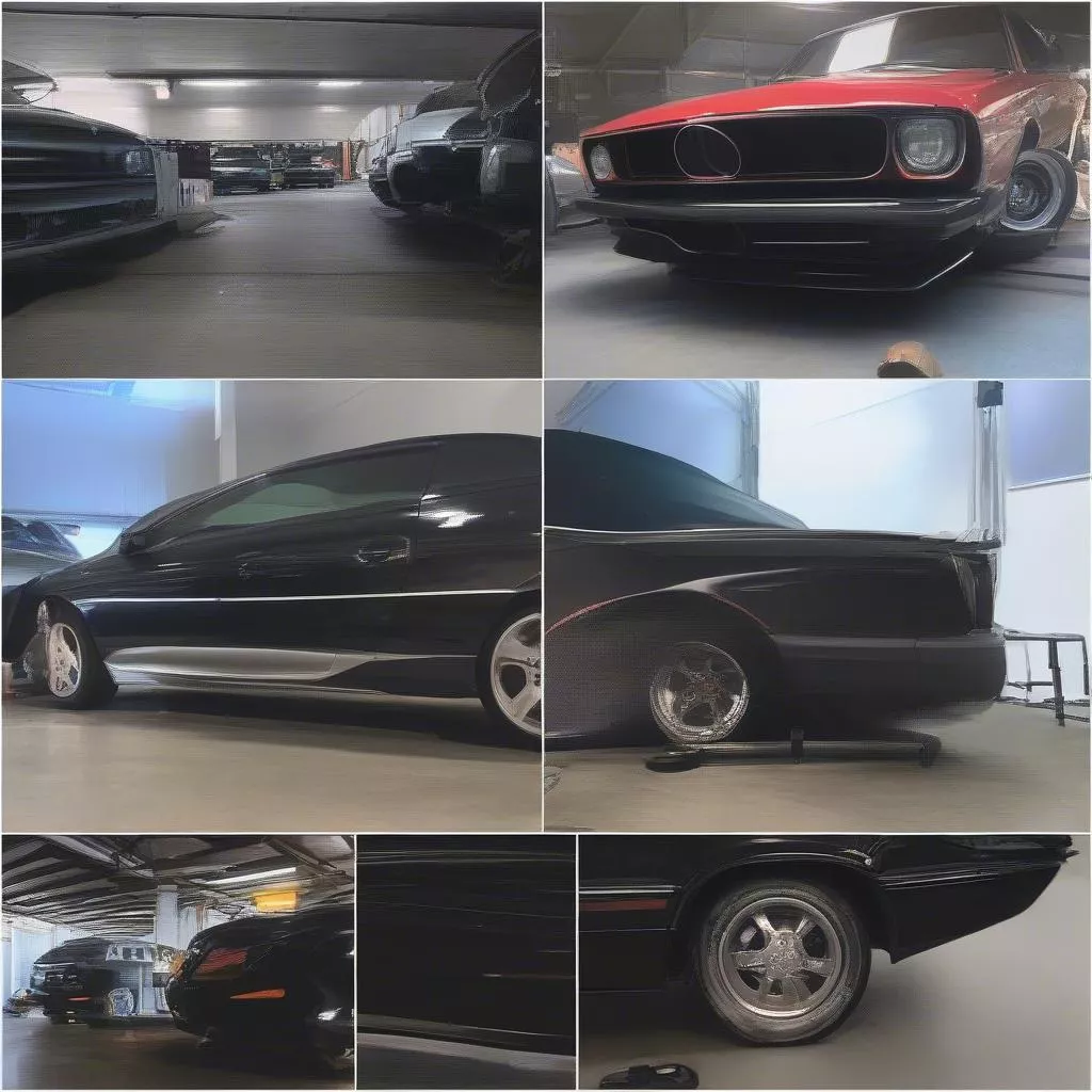 Xe ô tô đã được sơn phủ gầm tại gara uy tín