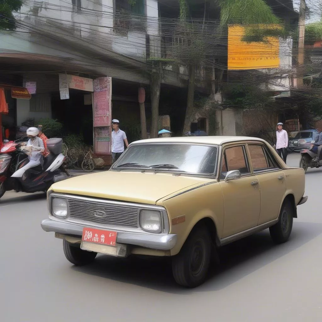 Modern car in Hanoi