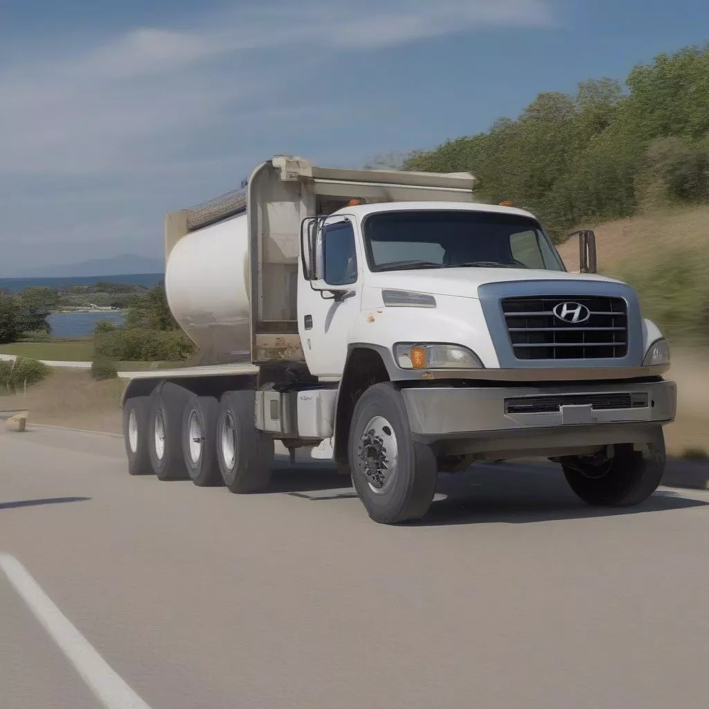 Hyundai truck with license plate 397.88