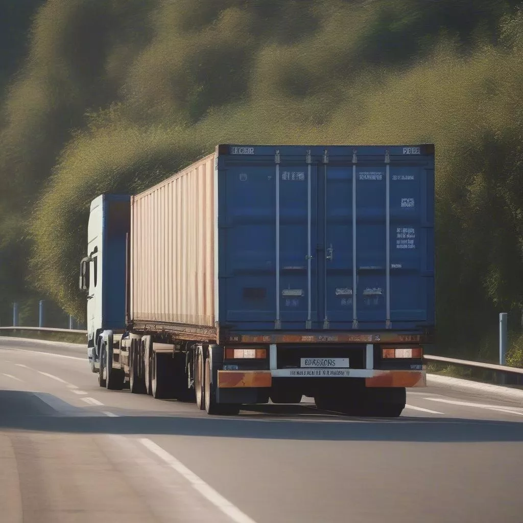 Xe tải 8 tấn thùng kín vận chuyển hàng hóa