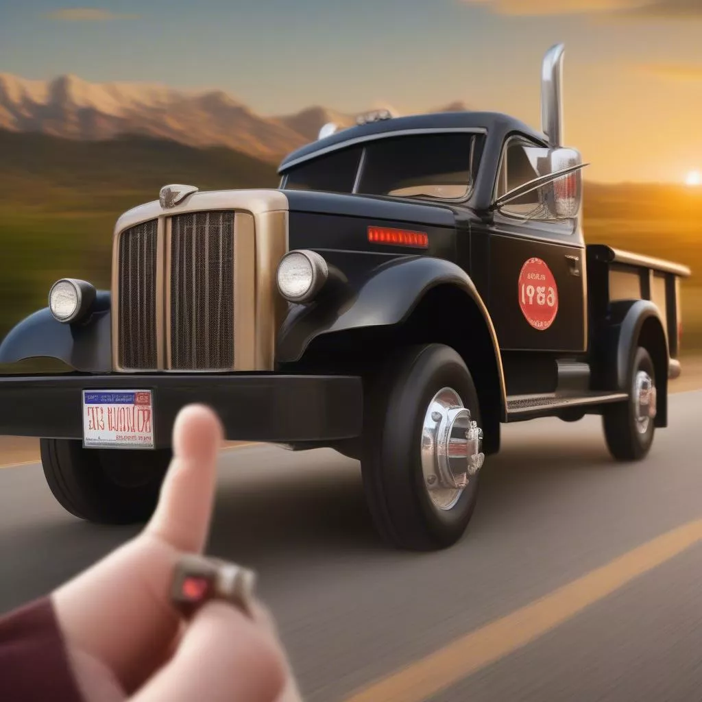 अच्छे नंबर वाला ट्रक