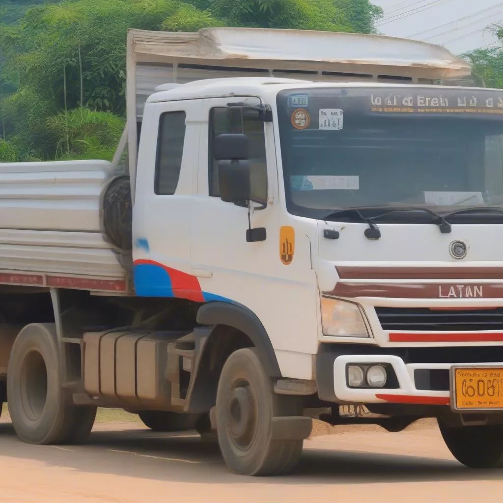 Laotian truck - A risky choice