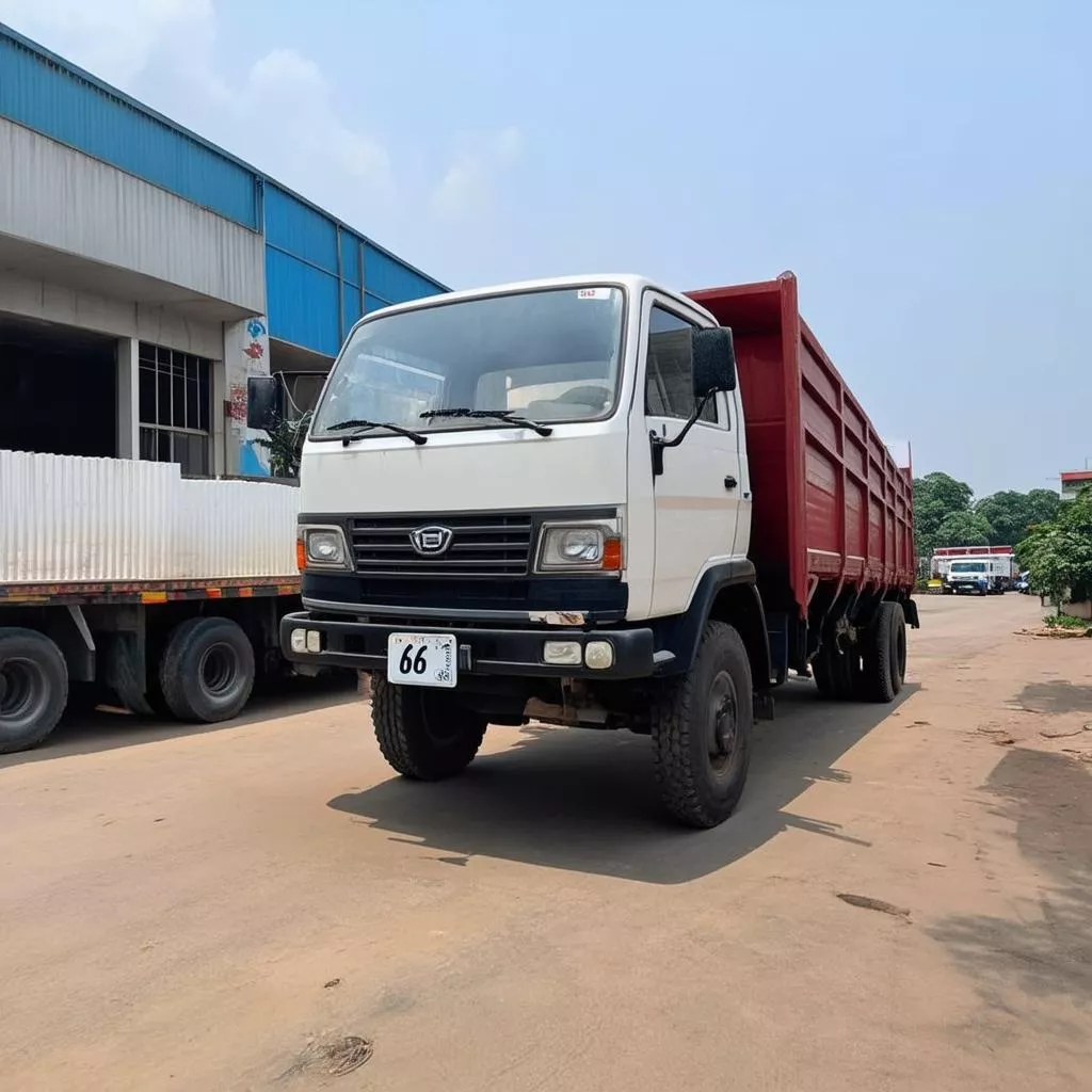 Xe tải mang biển số 66 Bình Dương
