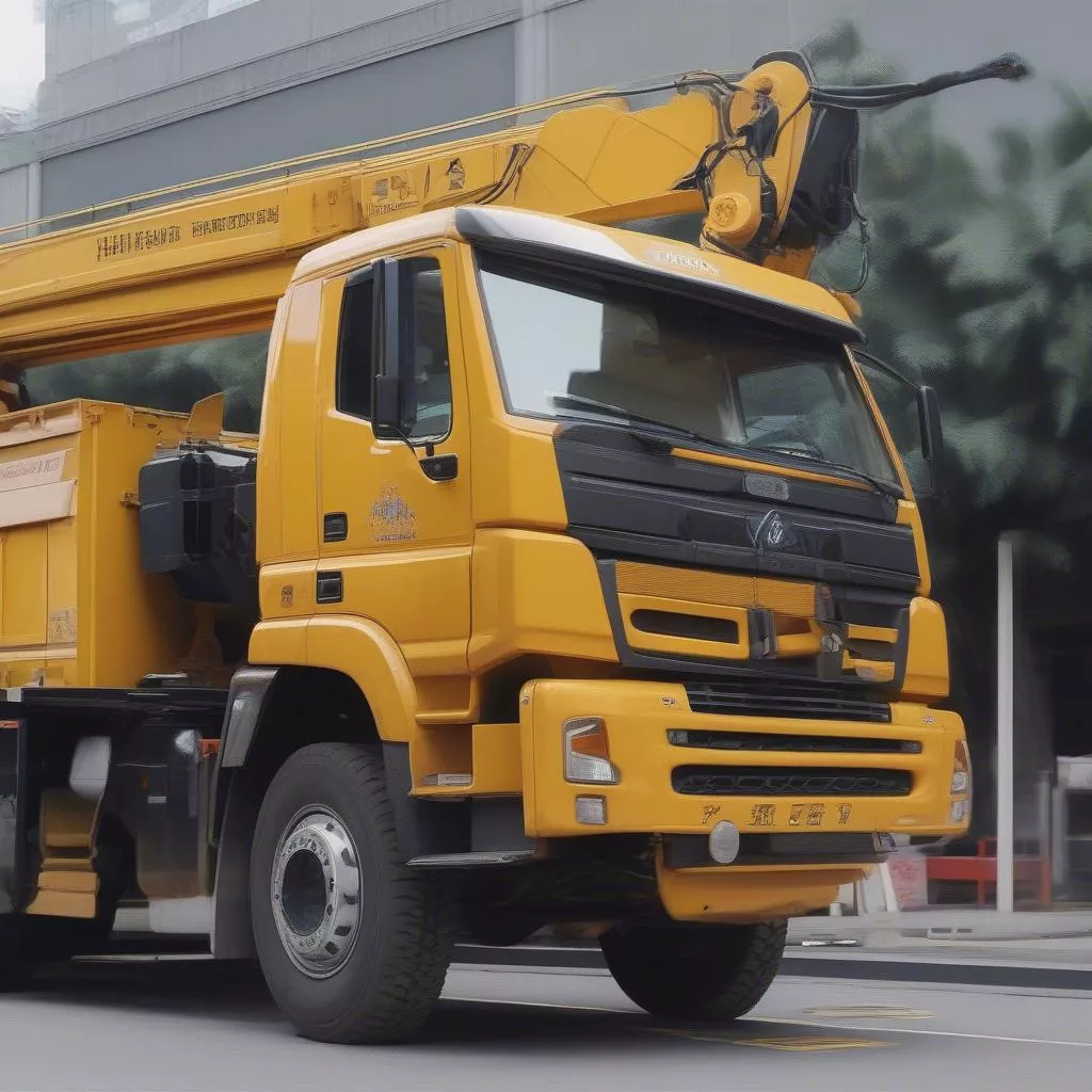 xe tải cẩu le van si